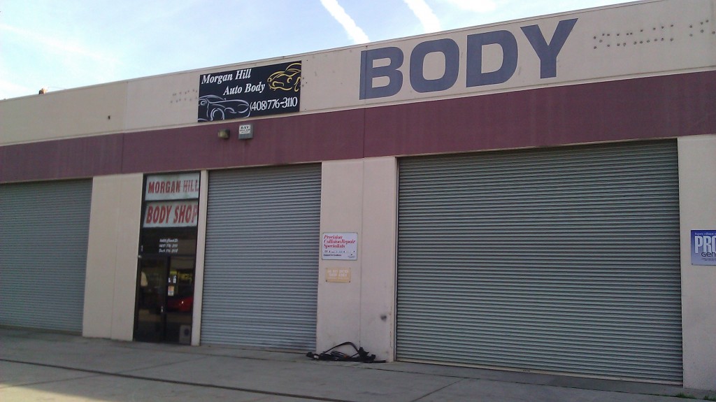 Morgan Hill Auto Body Shop - Storefront Entrance 2